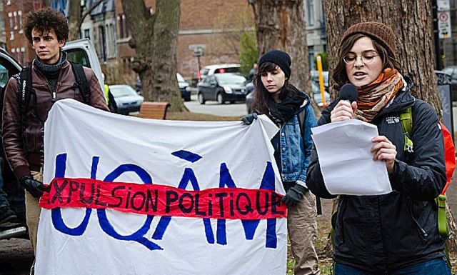 Expulsions politiques à l’UQAM: une menace pour la cogestion!