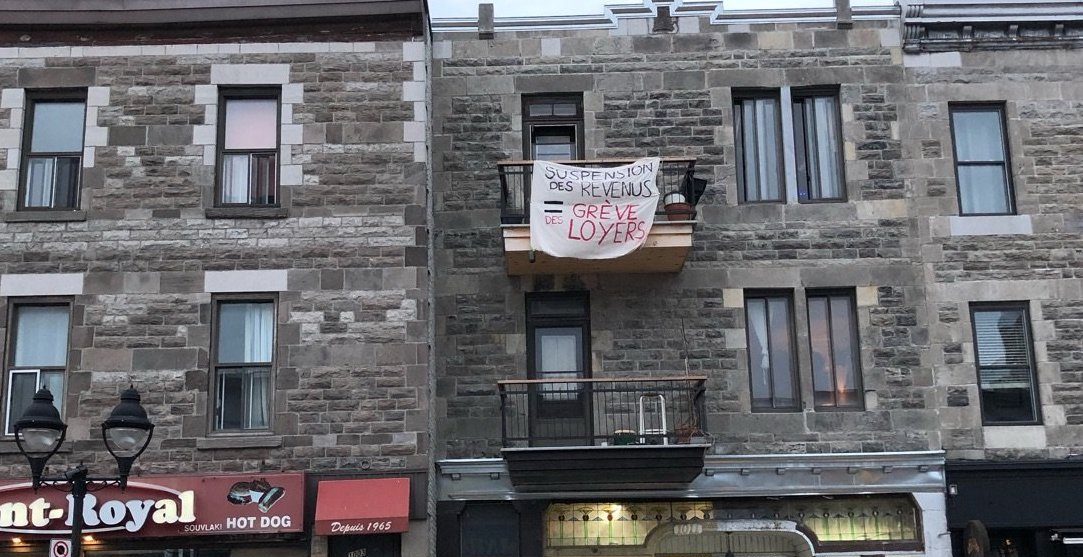 Pour un gel et une annulation des loyers et des hypothèques!