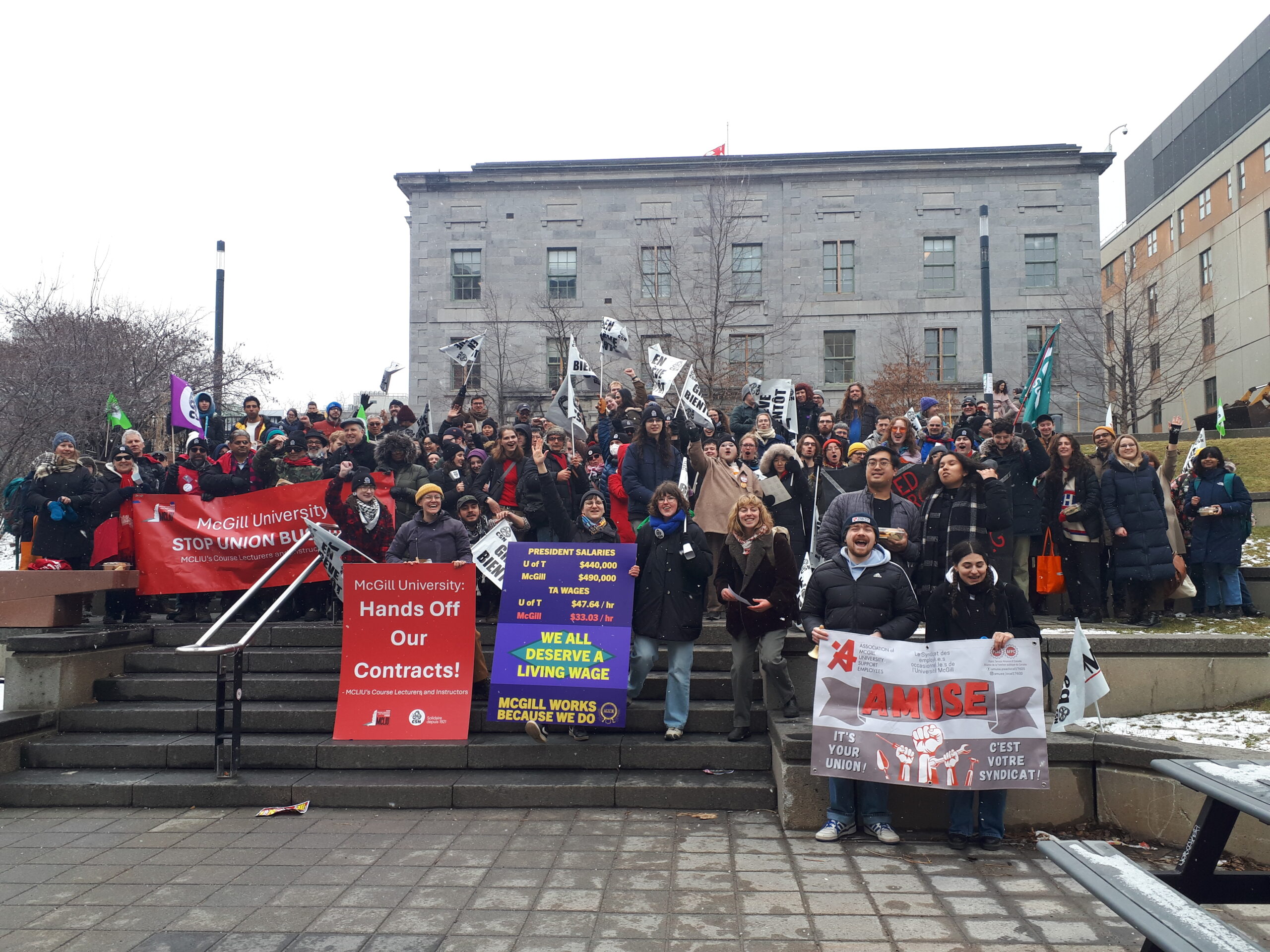 Solidarité avec les auxiliaires de McGill en grève!